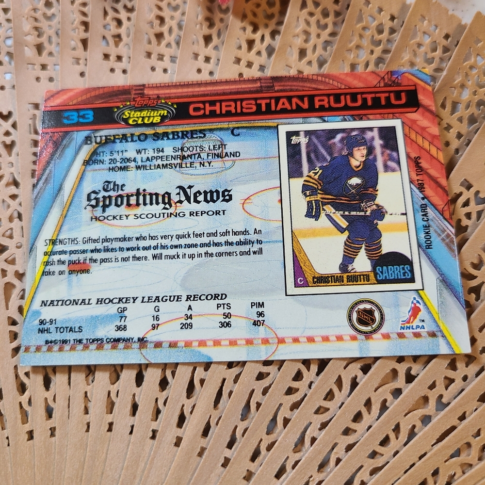 Buffalo Sabres Rookie Card - Picture 2 of 3